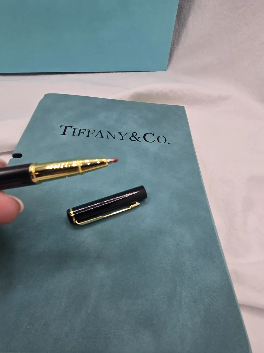 Tiffany & Co. Notebook Pen Aroma Stone Accessories Set - Signature Tiffany Blue